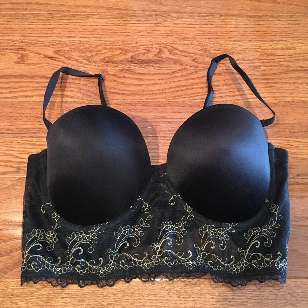 Aerie black bra lingerie 34D